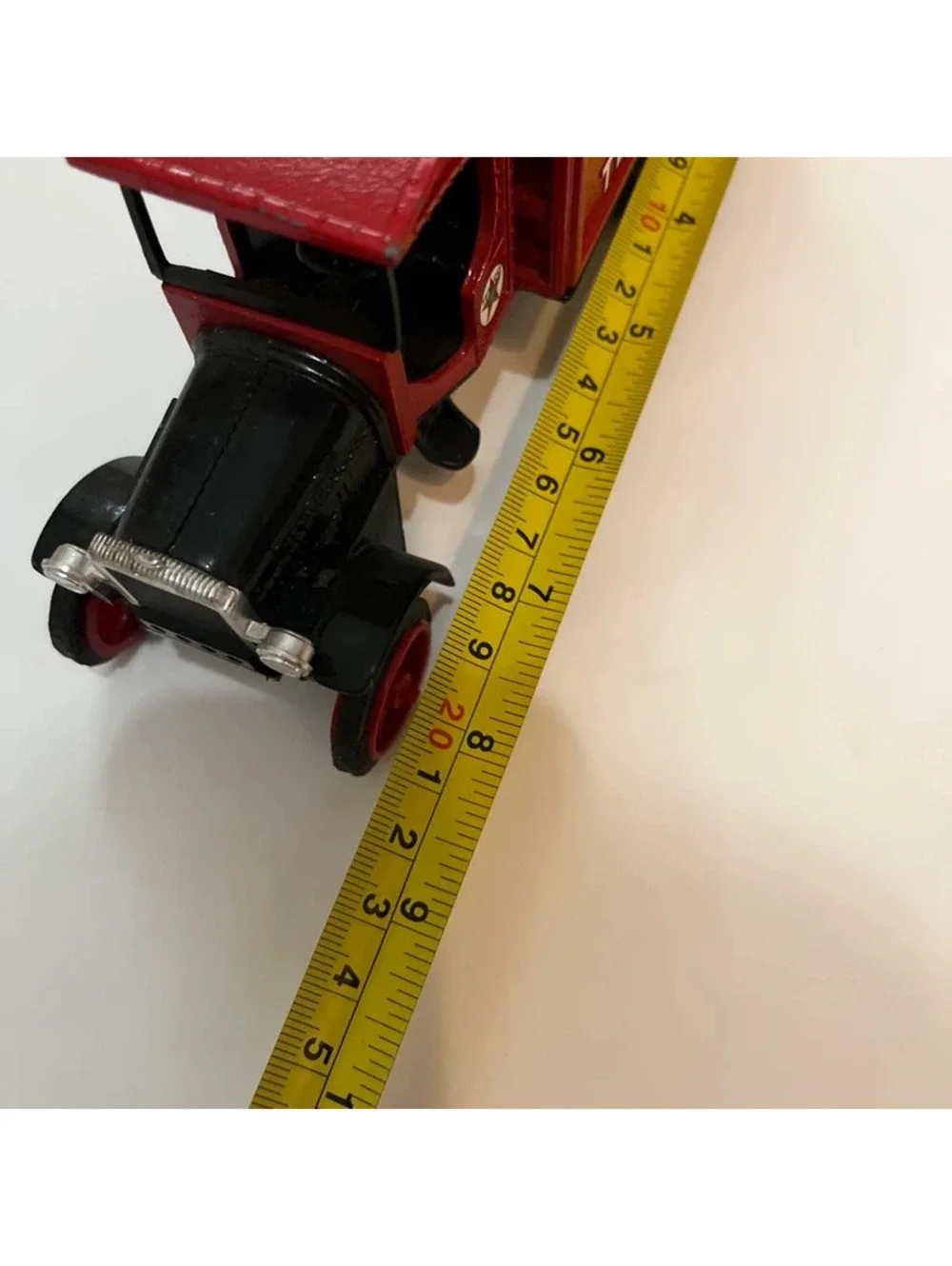 Vintage Cast Metal Texaco Stake Truck coin Bank